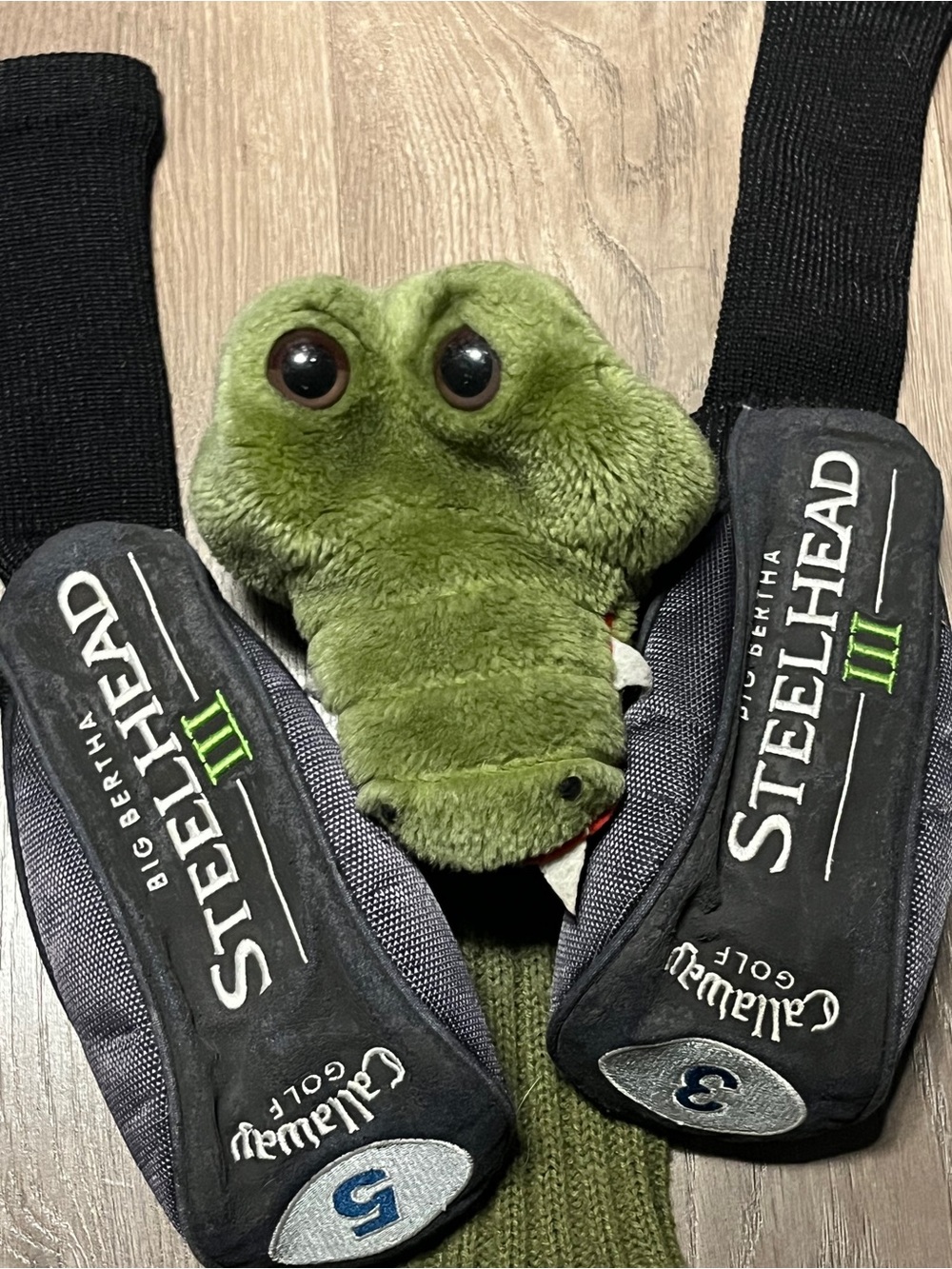 Callaway Black and Green Steelhead III Golf Headcover Set